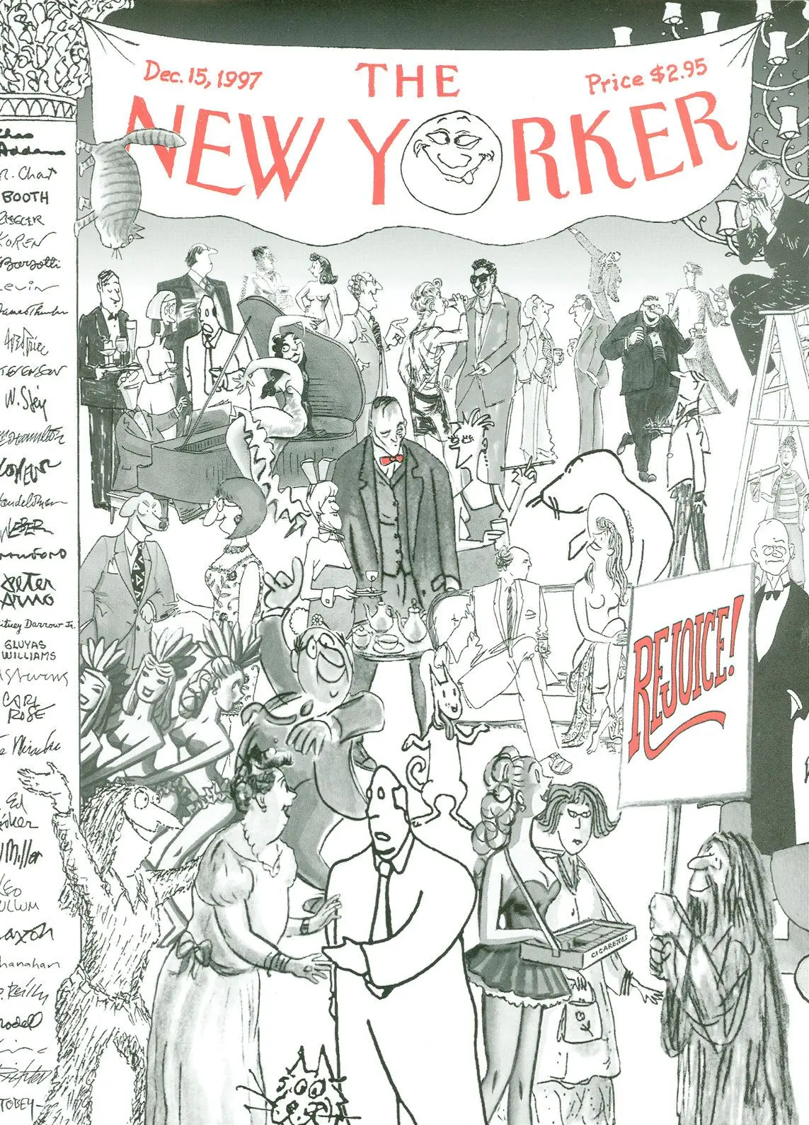 Обложка The New Yorker, 15 декабря 1997: Все в сборе, художник Роберт Манкофф