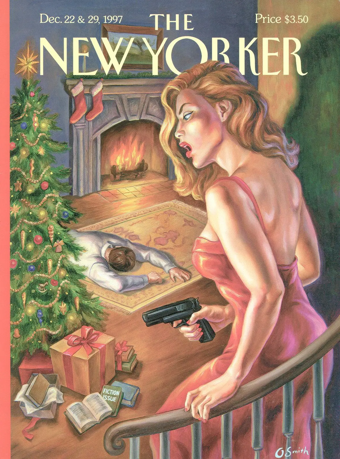 Обложка The New Yorker, 22 декабря 1997: Кто-то шевелился, художник Оуэн Смит