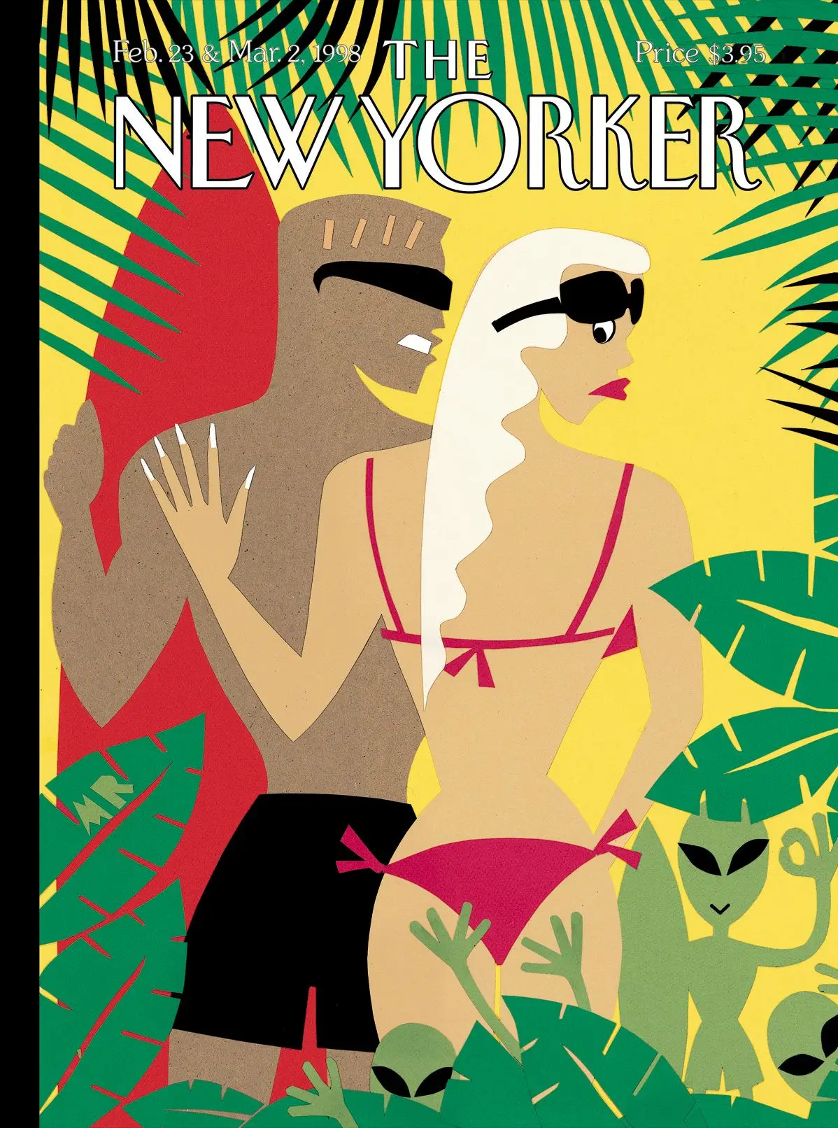 Обложка The New Yorker, 23 февраля 1998: Замечено в Калифорнии, художник Майкл Робертс