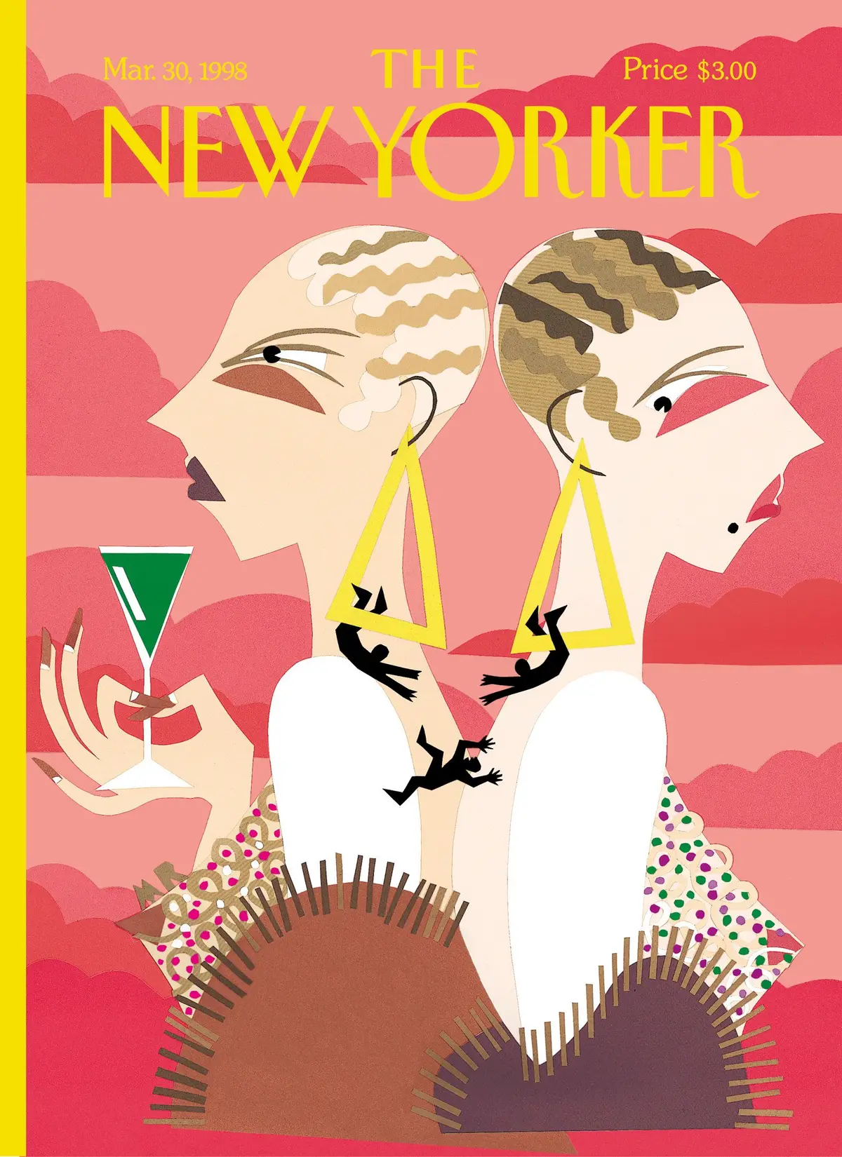 Обложка The New Yorker, 30 марта 1998: Убийственный шик, художник Майкл Робертс
