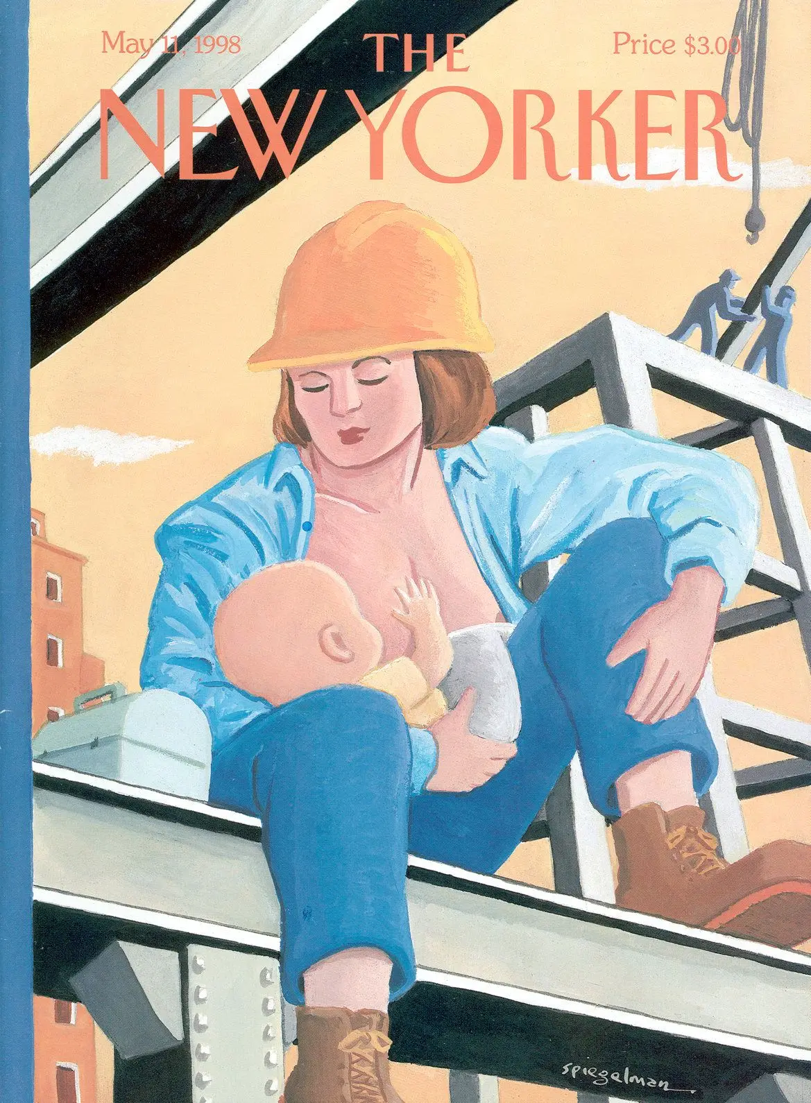Обложка The New Yorker, 11 мая 1998: Обеденные перерывы, художник Арт Шпигельман