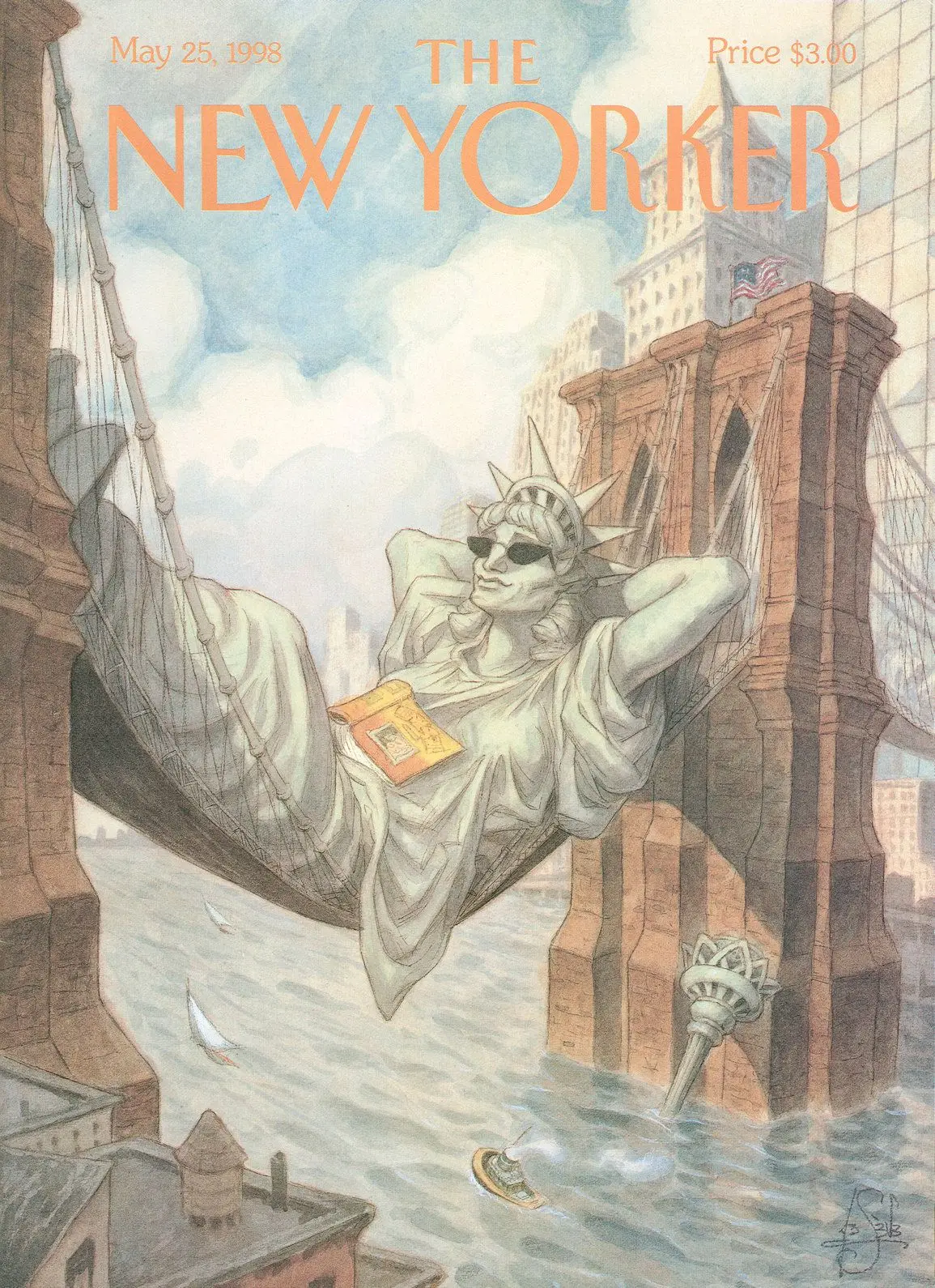 Обложка The New Yorker, 25 мая 1998: Свобода, художник Питер де Сев