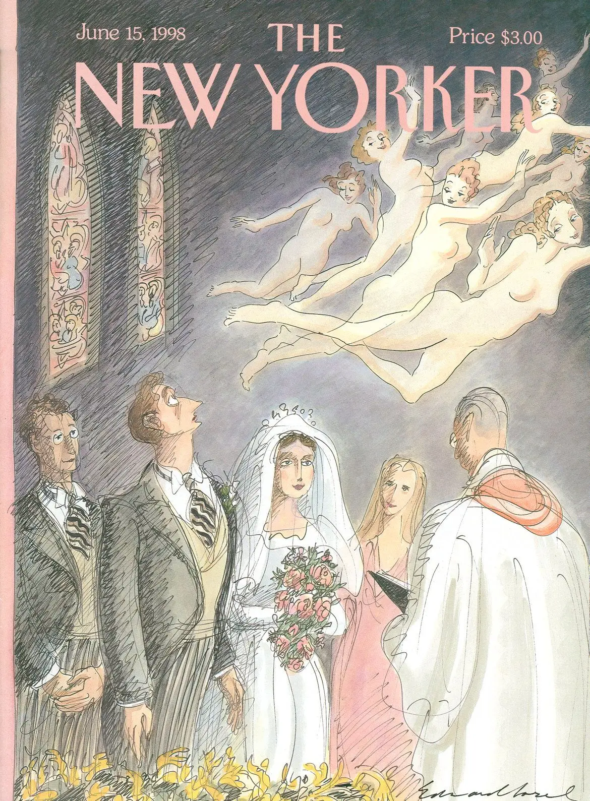 Обложка The New Yorker, 15 июня 1998: И отказываясь от всех других, художник Эдвард Сорел