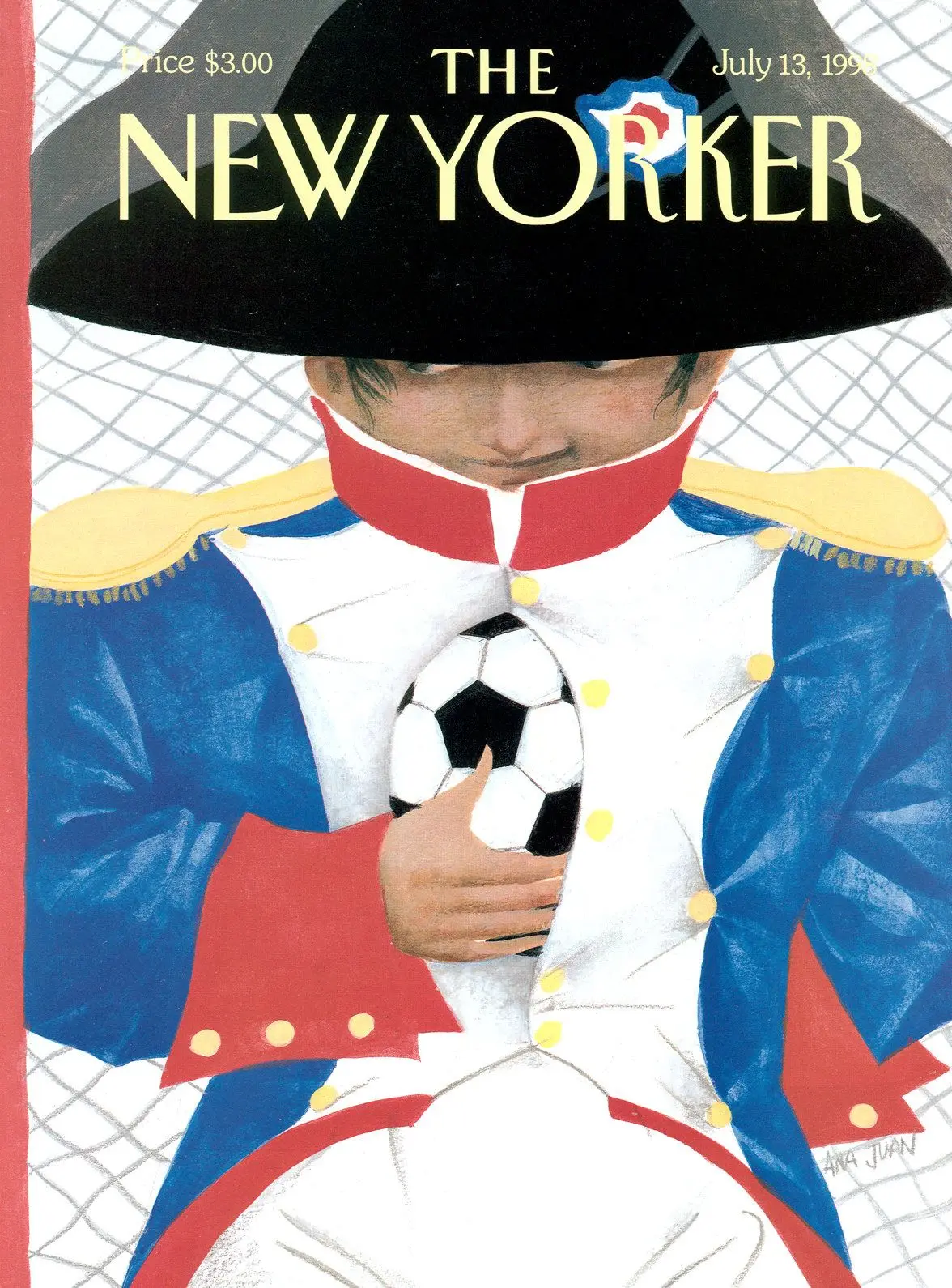 Обложка The New Yorker, 13 июля 1998: Кубок мира, художник Ана Хуан