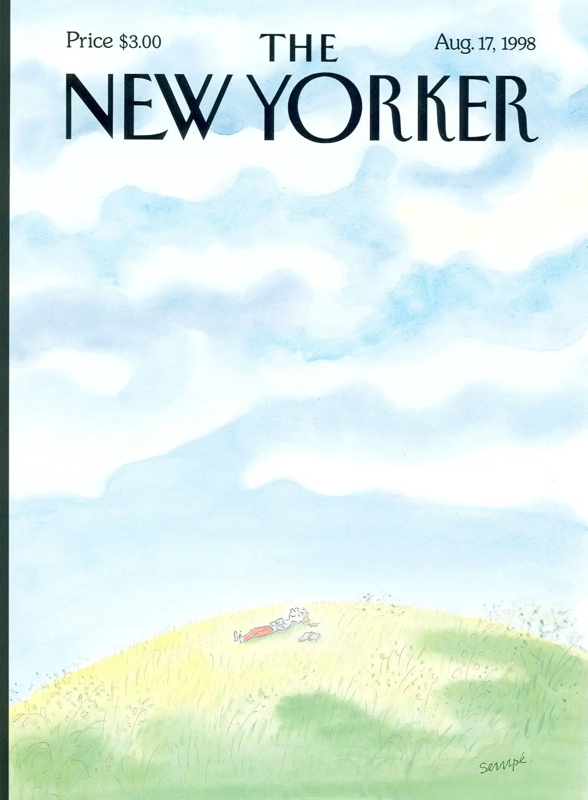 Обложка The New Yorker, 17 августа 1998: Дневные грёзы, художник Жан-Жак Сампе