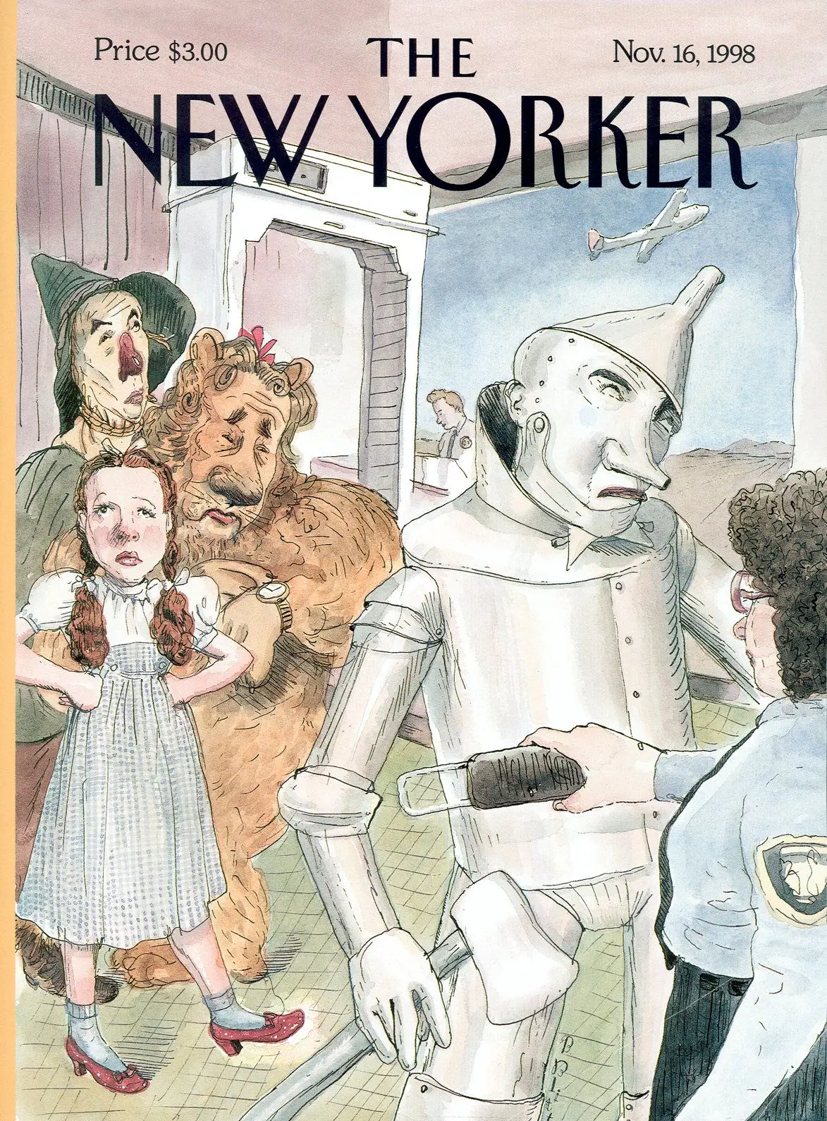 Обложка The New Yorker, 16 ноября 1998: В гости к Волшебнику, художник Барри Блитт