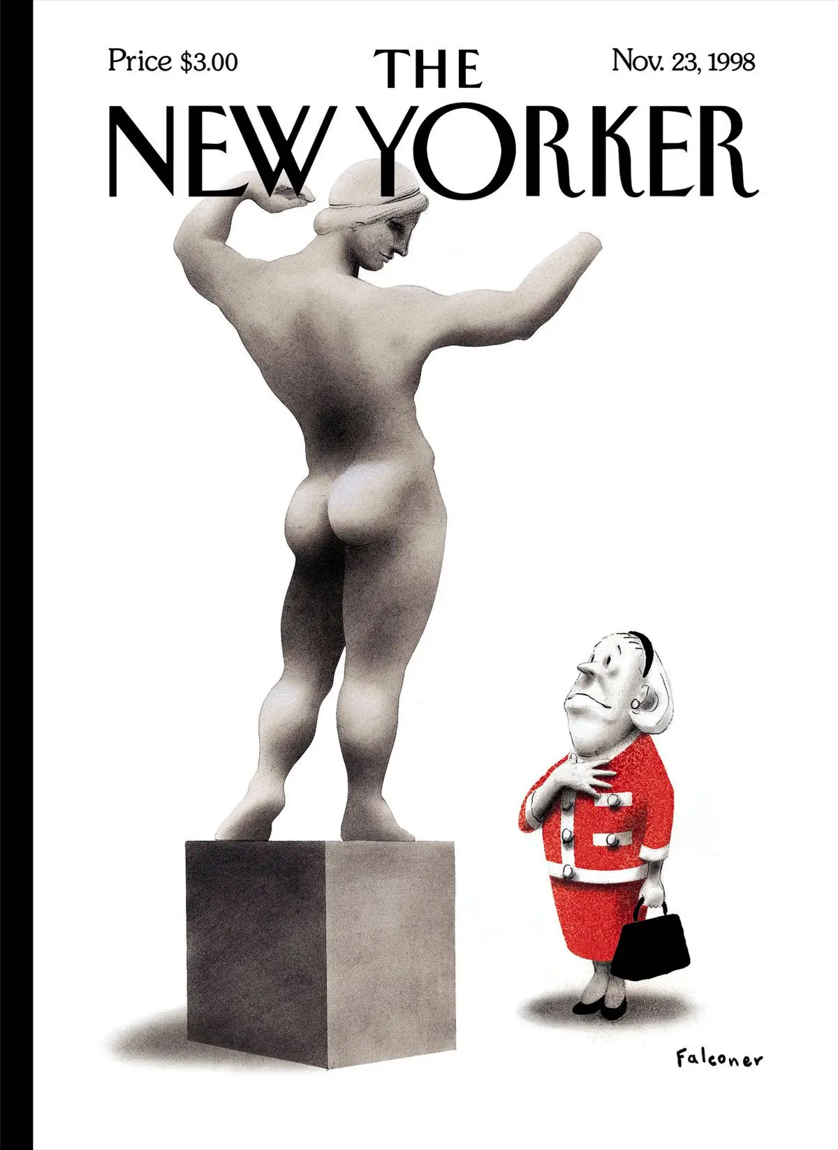 Обложка The New Yorker, 23 ноября 1998: Ценители искусства, художник Иэн Фальконер