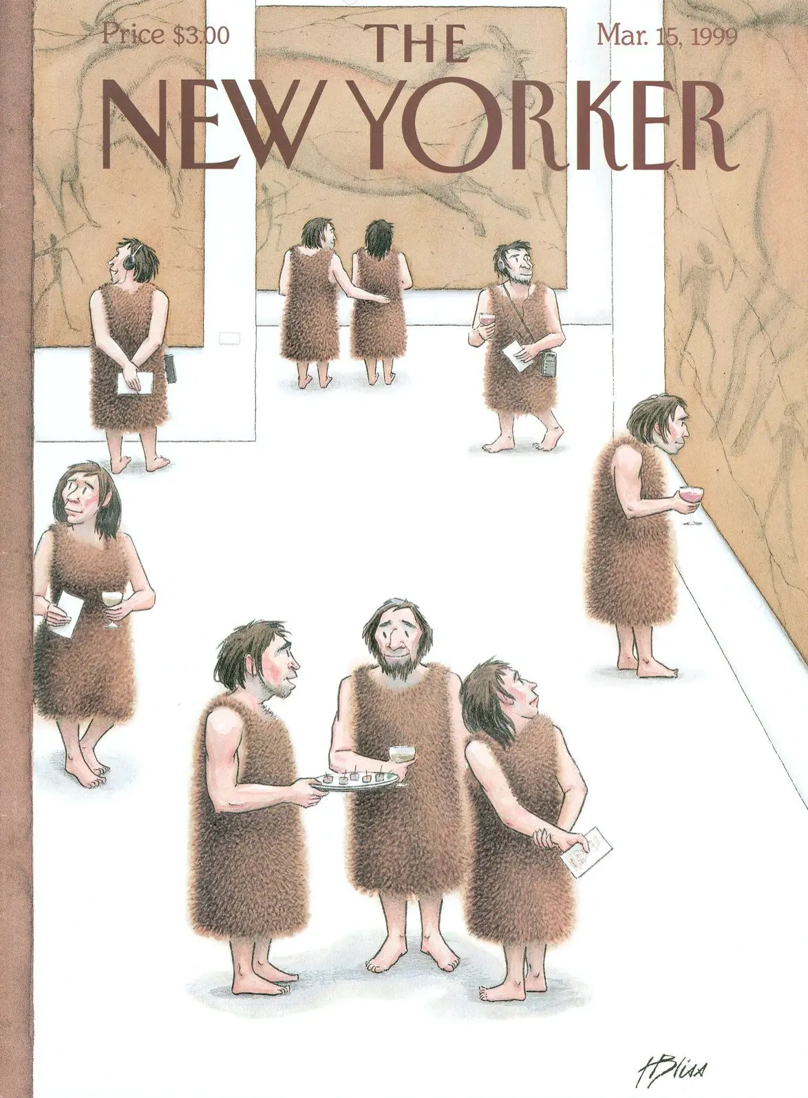 Обложка The New Yorker, 15 марта 1999: Вход в пещеру, художник Гарри Блисс