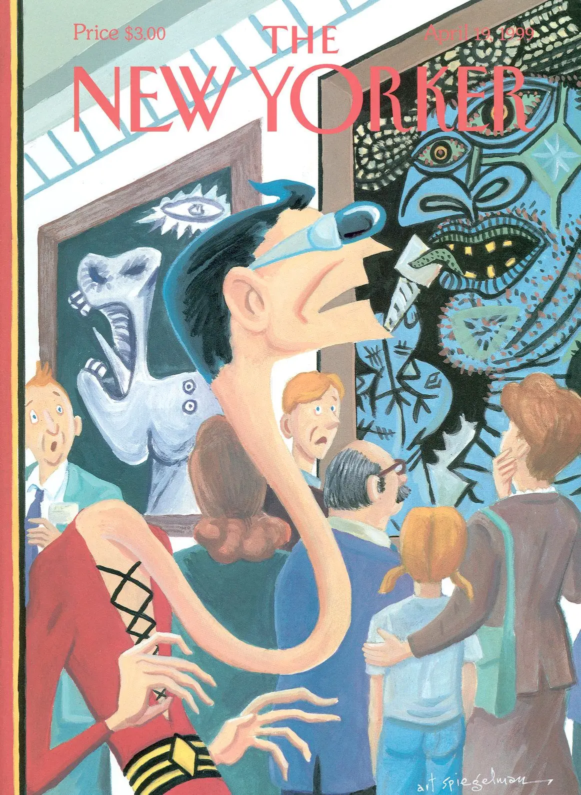 Обложка The New Yorker, 19 апреля 1999: Пластические искусства, художник Арт Шпигельман