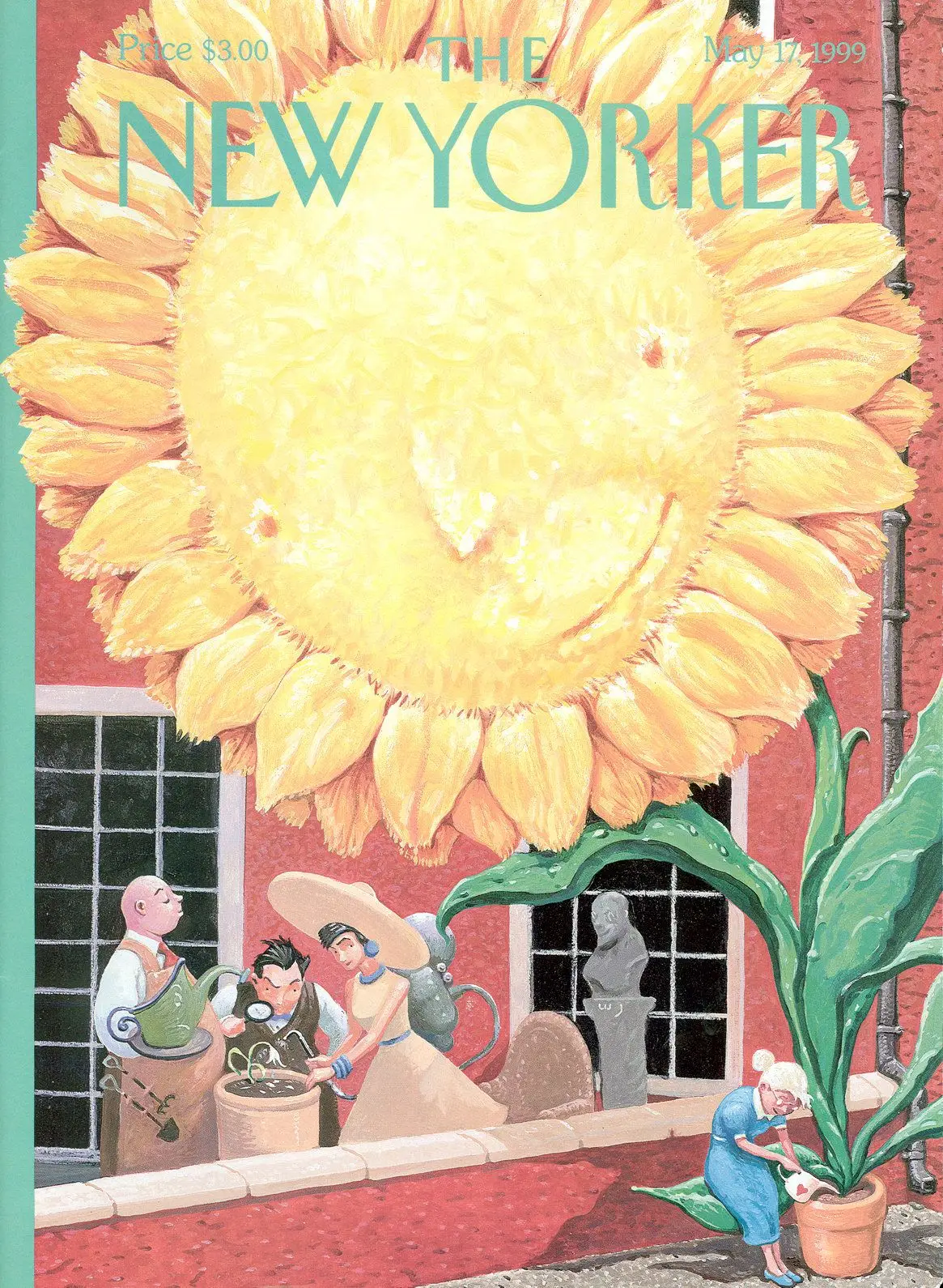 Обложка The New Yorker, 17 мая 1999: Что сошьёшь, то и пожнёшь, художник Уильям Джойс