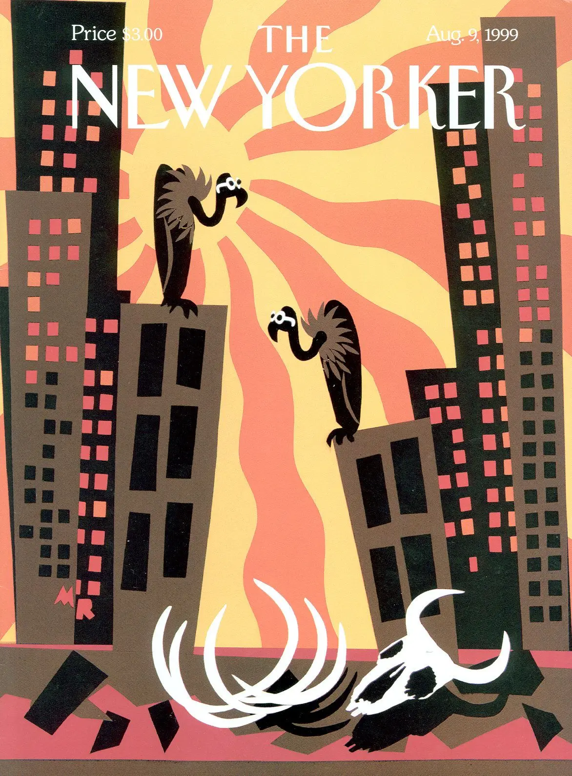 Обложка The New Yorker, 9 августа 1999: Жара, художник Майкл Робертс