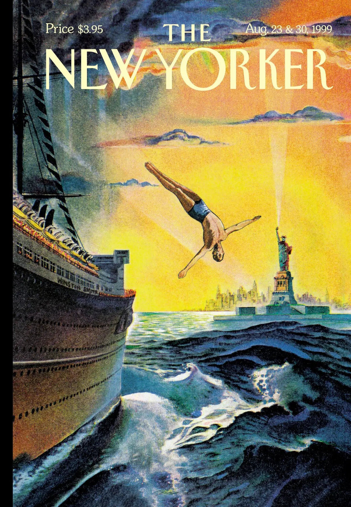 Обложка The New Yorker, 23 августа 1999: Америка, Америка, художник Уинстон Смит