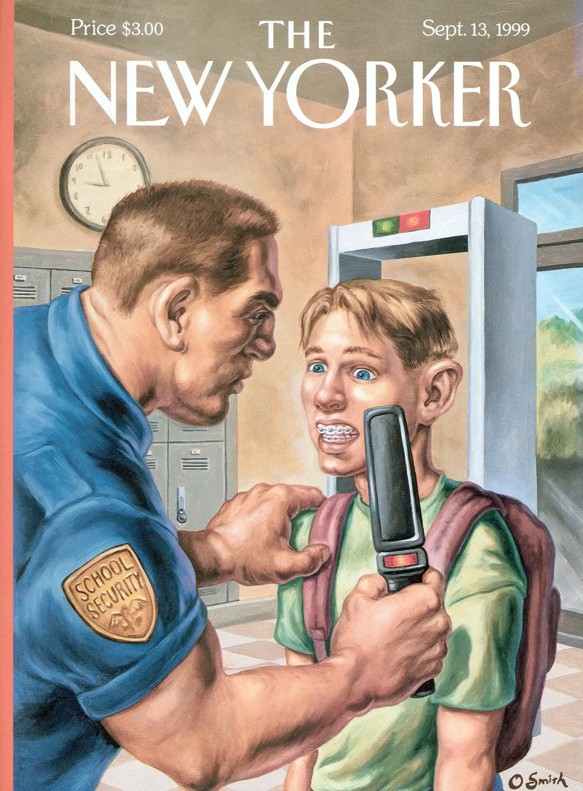 Обложка The New Yorker, 13 сентября 1999: Держитесь, художник Оуэн Смит