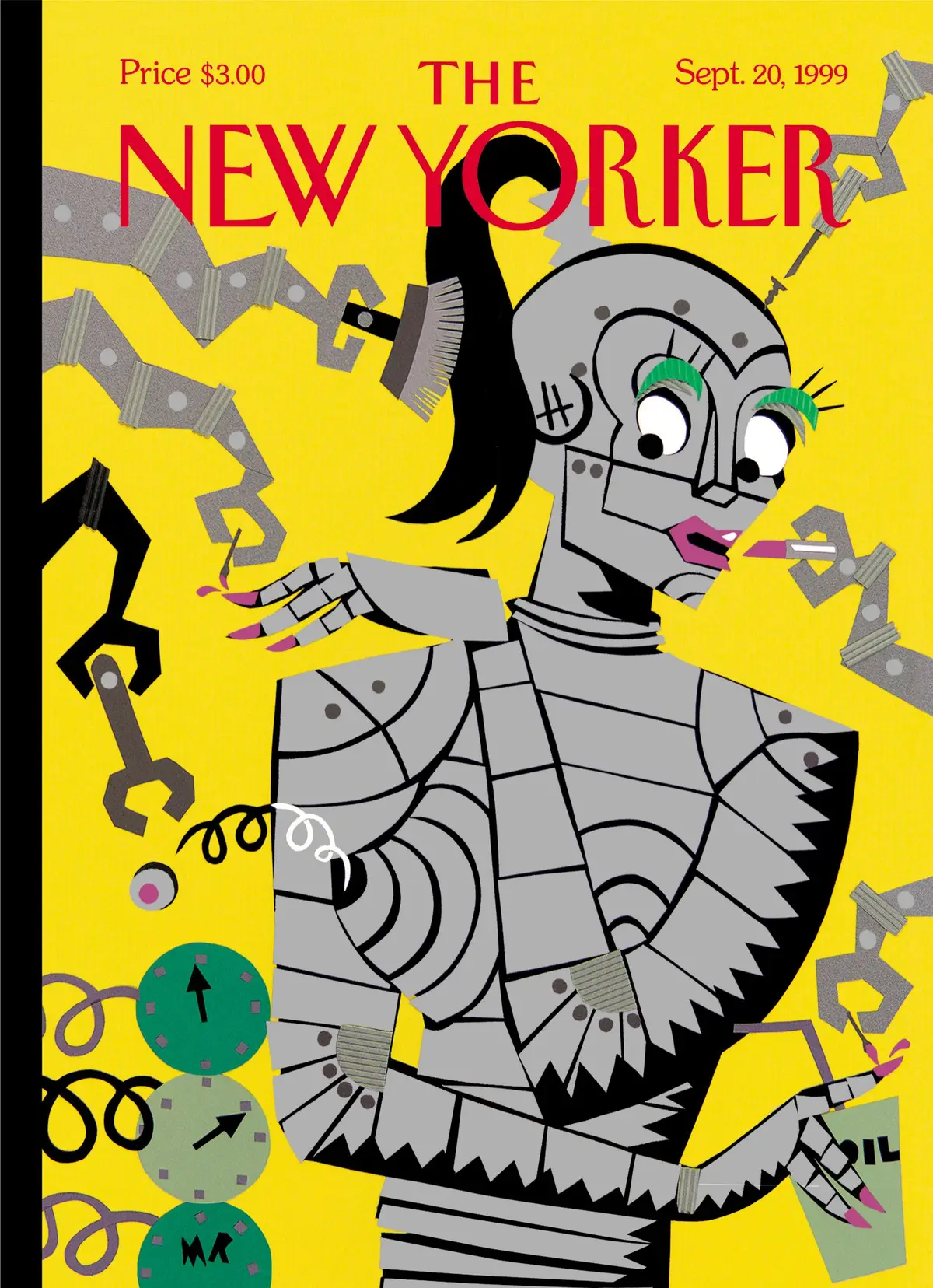 Обложка The New Yorker, 20 сентября 1999: Стальная красота, художник Майкл Робертс