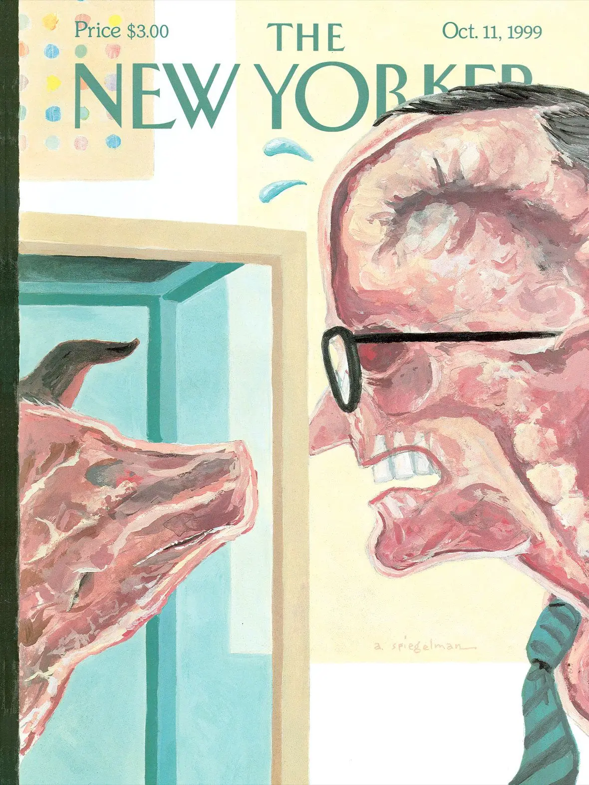 Обложка The New Yorker, 11 октября 1999: Мэр широких взглядов, художник Арт Шпигельман