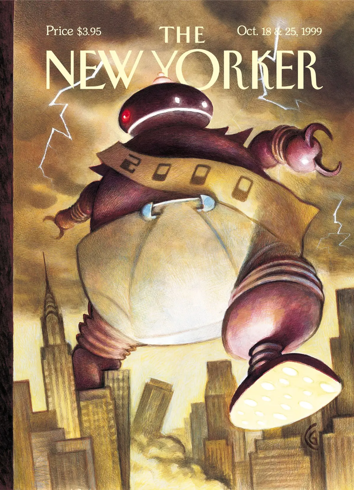 Обложка The New Yorker, 18 октября 1999: Большой младенец, художник Картер Гудрич