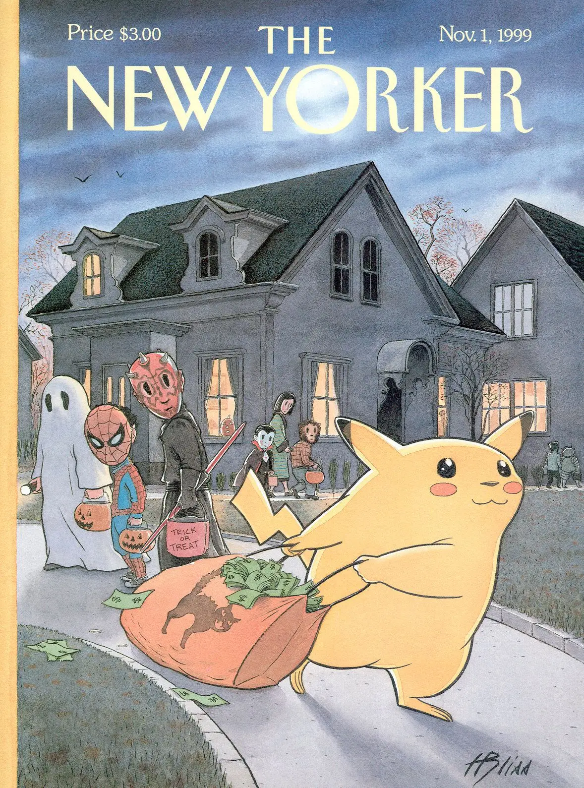 Обложка The New Yorker, 1 ноября 1999: Сладости ремесла, художник Гарри Блисс