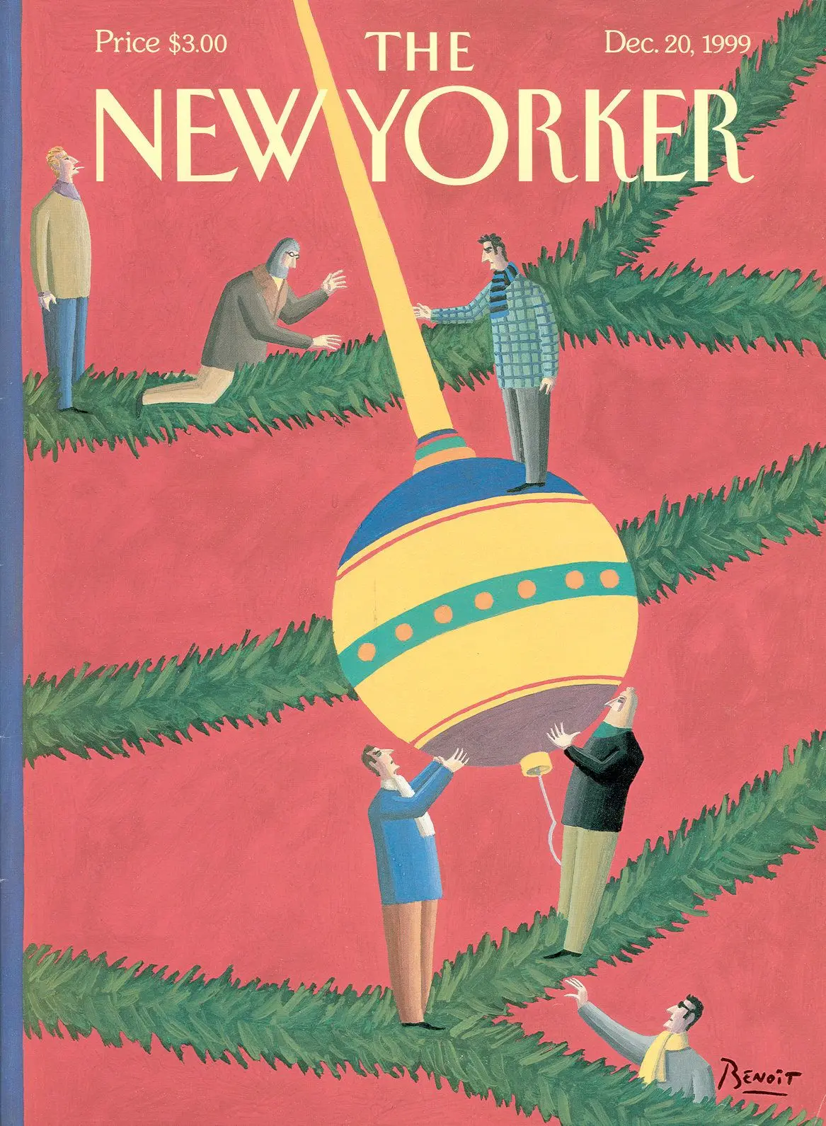 Обложка The New Yorker, 20 декабря 1999: Инсталляция, художник Бенуа ван Иннис
