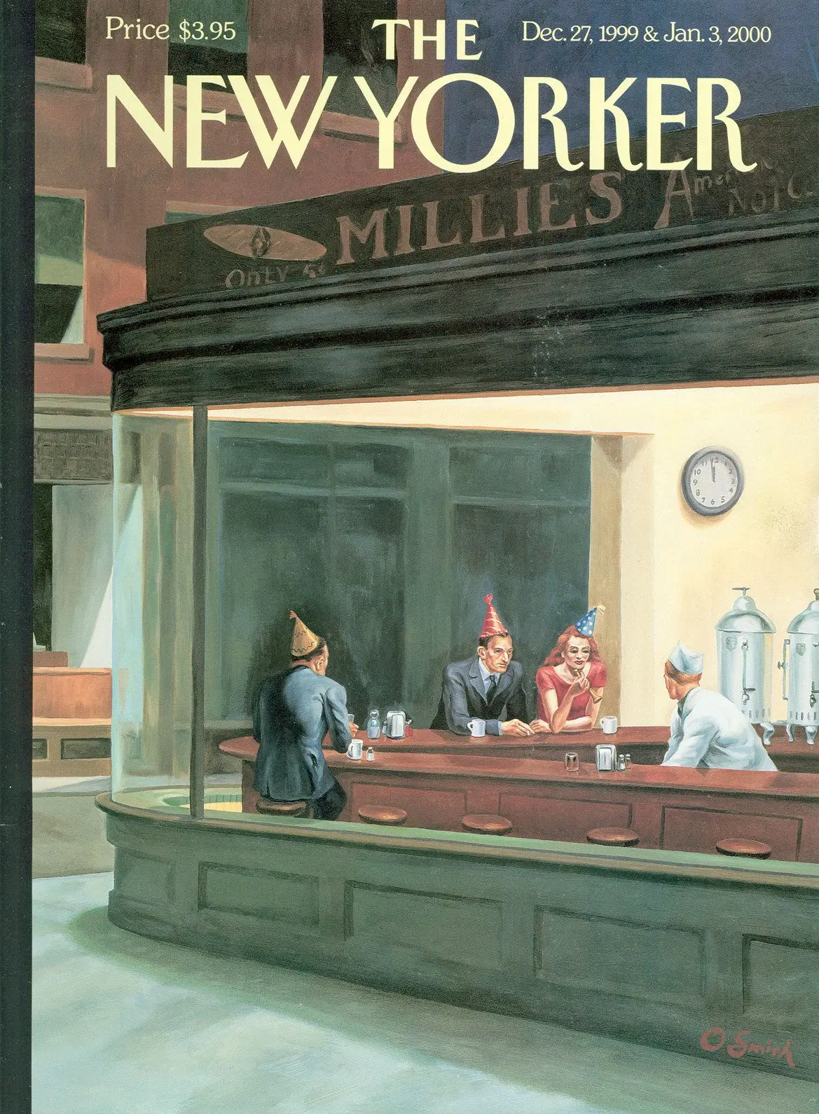 Обложка The New Yorker, 27 декабря 1999: Новый год «Полуночников», художник Оуэн Смит