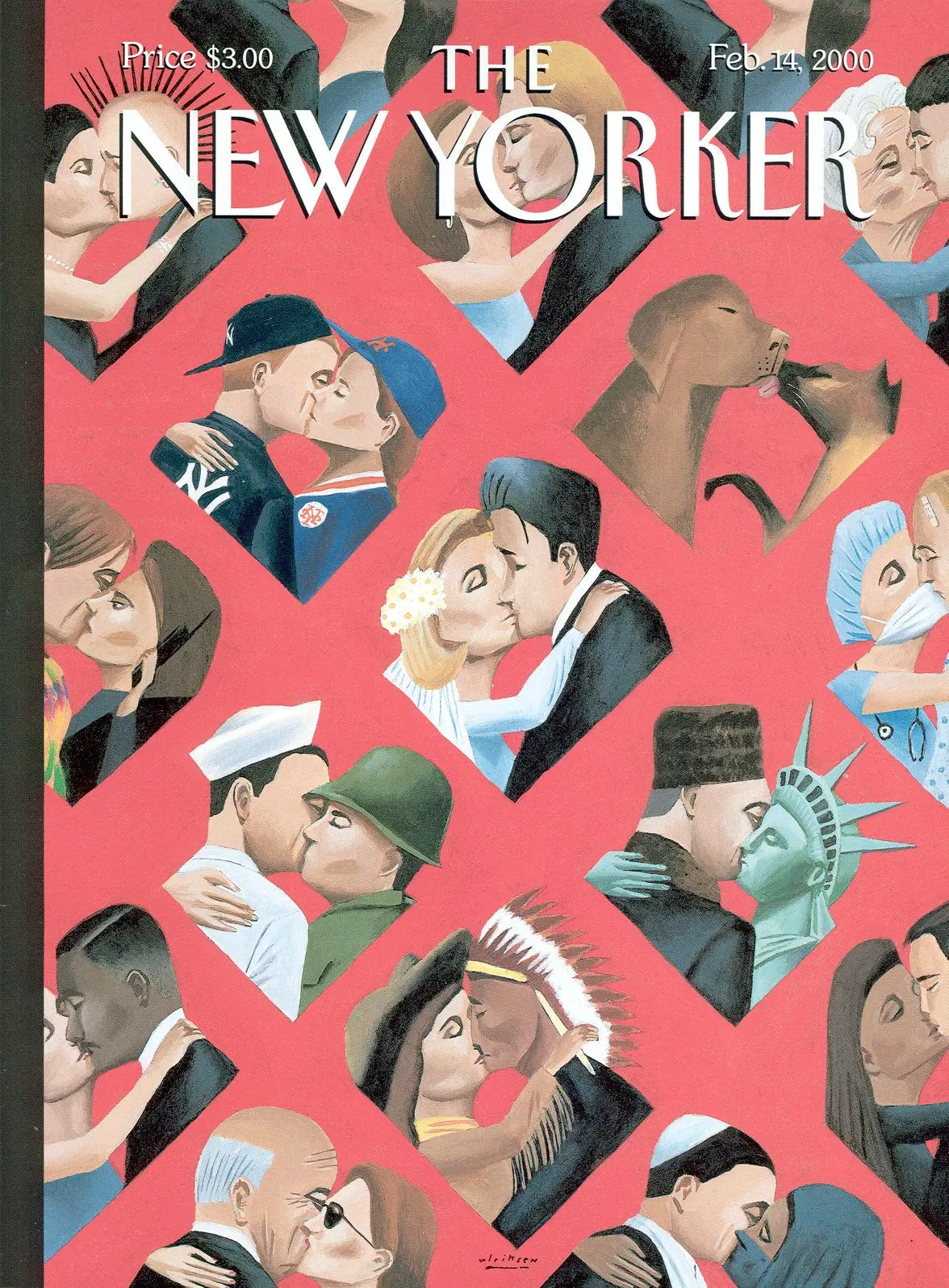 Обложка The New Yorker, 14 февраля 2000: Валентинки, художник Марк Ульриксен