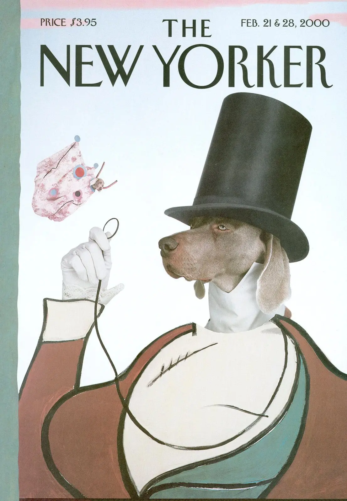 Обложка The New Yorker, 21 февраля 2000: Пускать пыль в глаза, художник Уильям Вегман