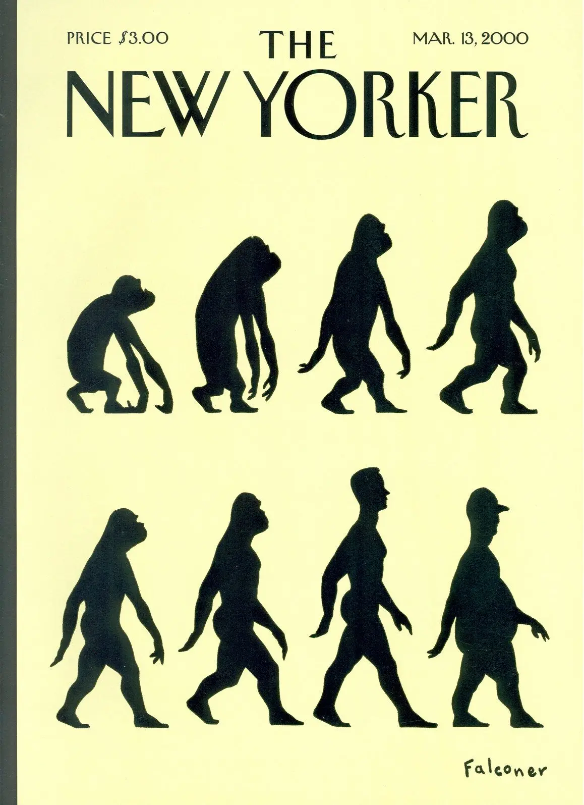 Обложка The New Yorker, 13 марта 2000: Время идёт, художник Иэн Фальконер