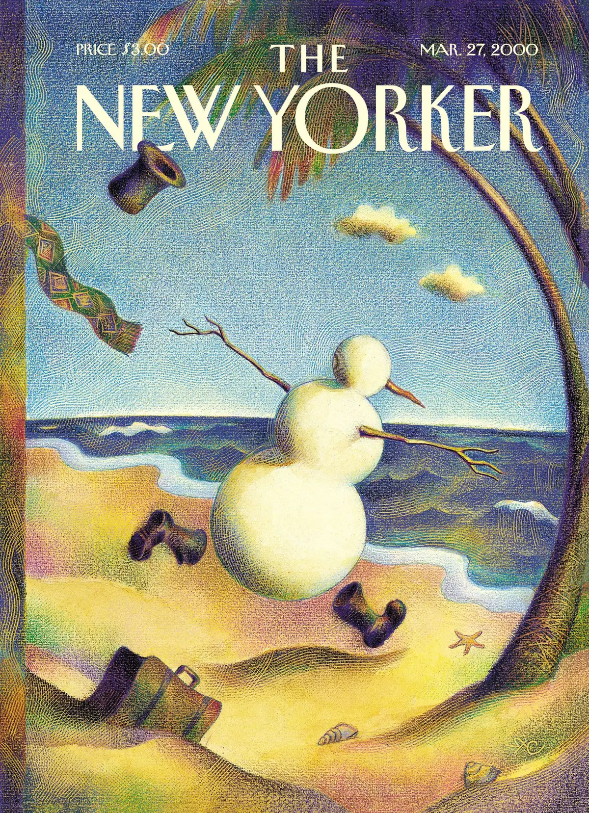 Обложка The New Yorker, 27 марта 2000: Зима отступила, художник Рауль Колон