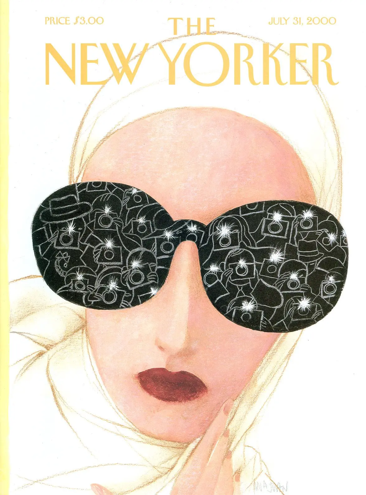 Обложка The New Yorker, 31 июля 2000: Звезда родилась, художник Ана Хуан