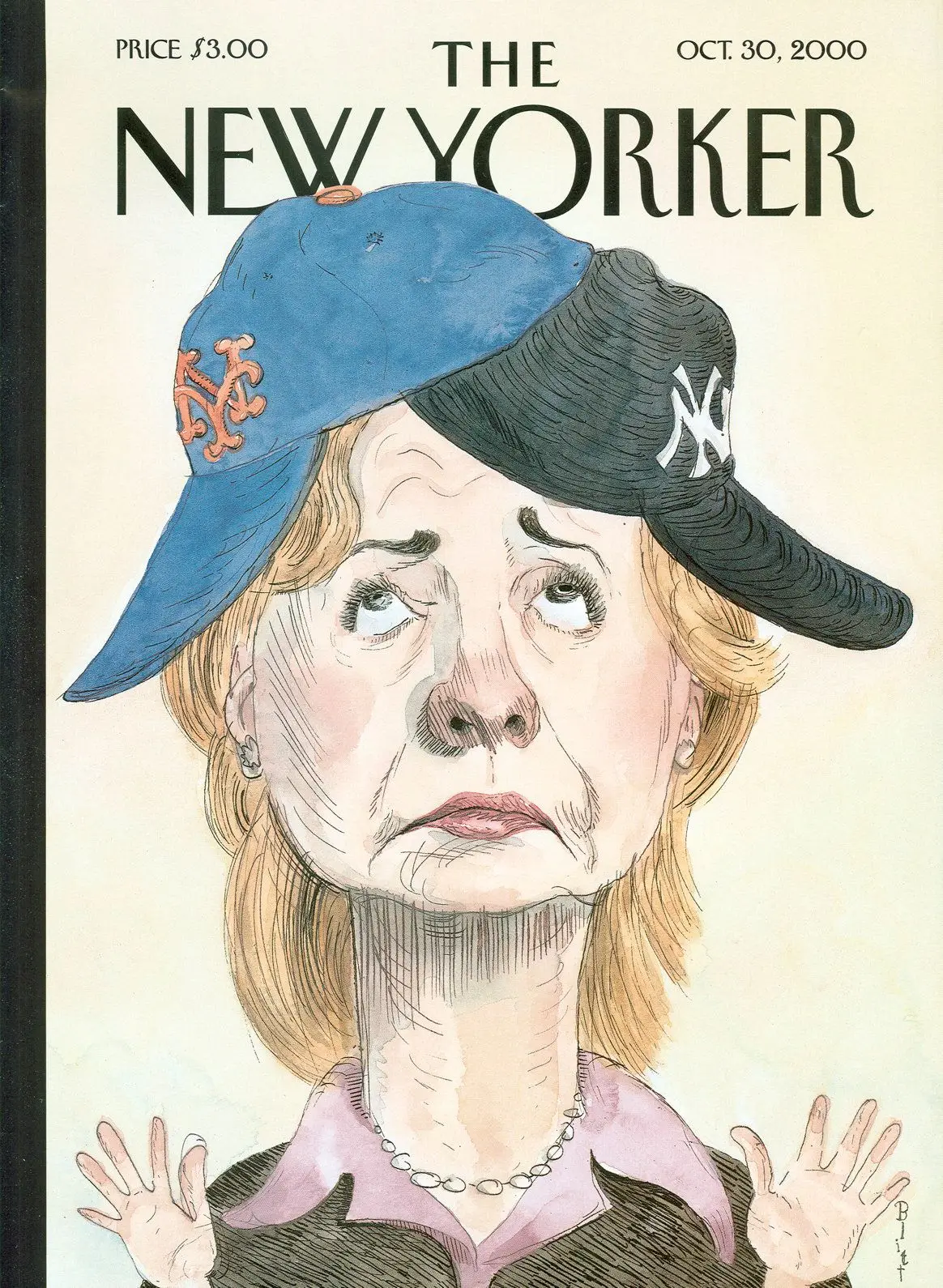 Обложка The New Yorker, 30 октября 2000: Двойной матч, художник Барри Блитт