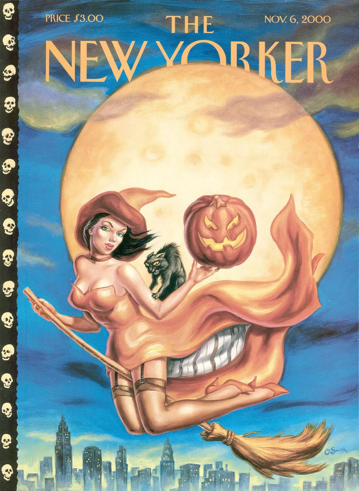 Обложка The New Yorker, 6 ноября 2000: Колдовской час, художник Оуэн Смит