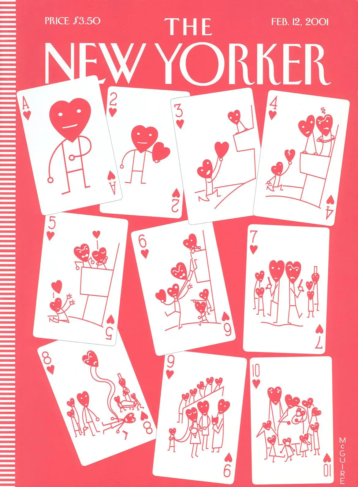 Обложка The New Yorker, 12 февраля 2001: Перемена сердец, художник Ричард Макгуайр