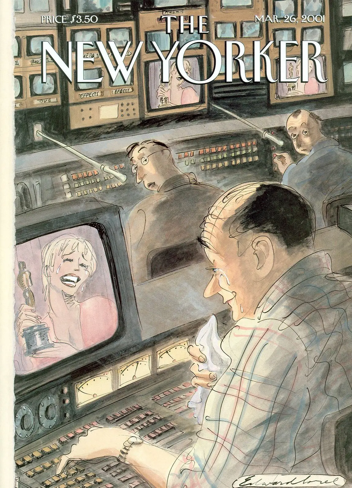 Обложка The New Yorker, 26 марта 2001: Мистер Софти, художник Эдвард Сорел