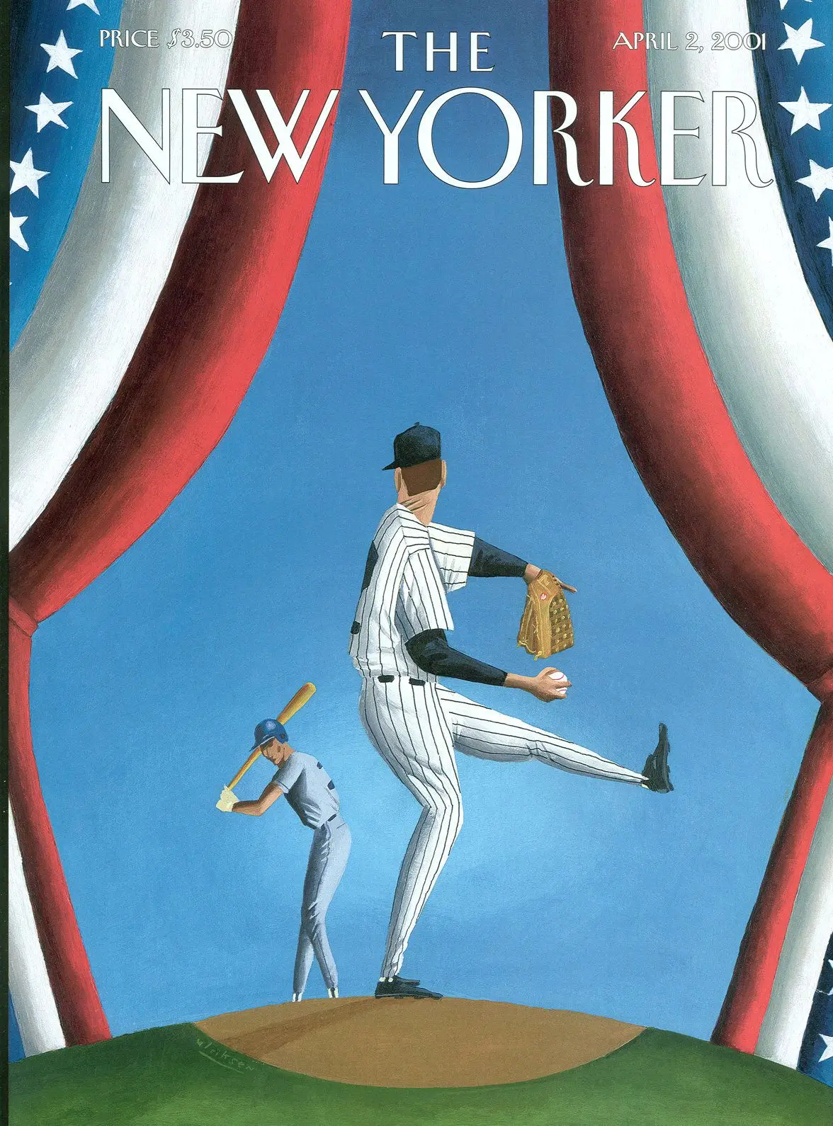 Обложка The New Yorker, 2 апреля 2001: День открытия, художник Марк Ульриксен