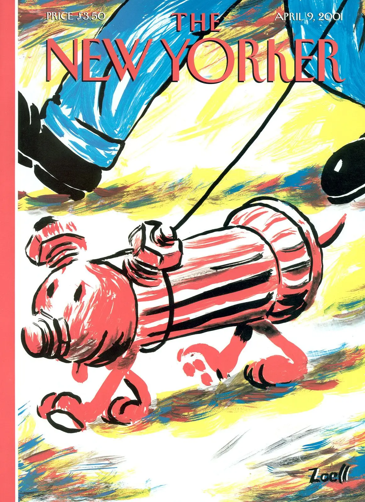 Обложка The New Yorker, 9 апреля 2001: Пора гулять, художник Боб Зоэлл