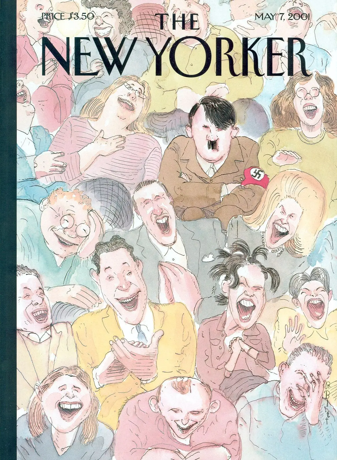 Обложка The New Yorker, 7 мая 2001: Фурор на Бродвее, художник Барри Блитт