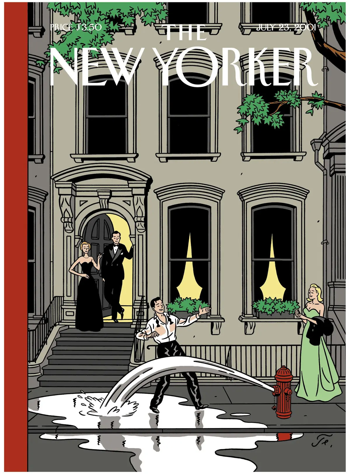 Обложка The New Yorker, 23 июля 2001: Вестсайдская история, художник Флок