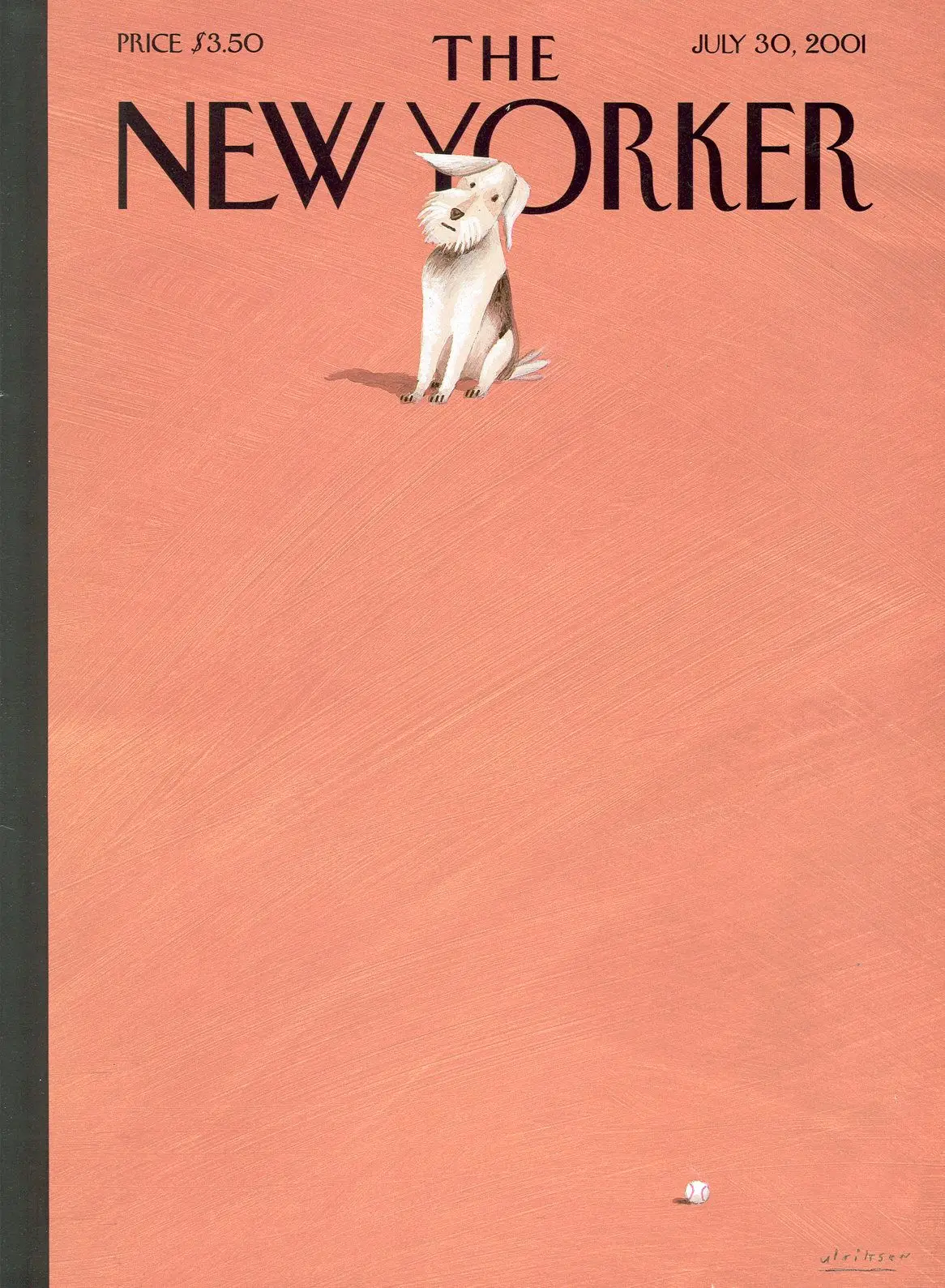 Обложка The New Yorker, 30 июля 2001: Щенячья любовь, художник Марк Ульриксен