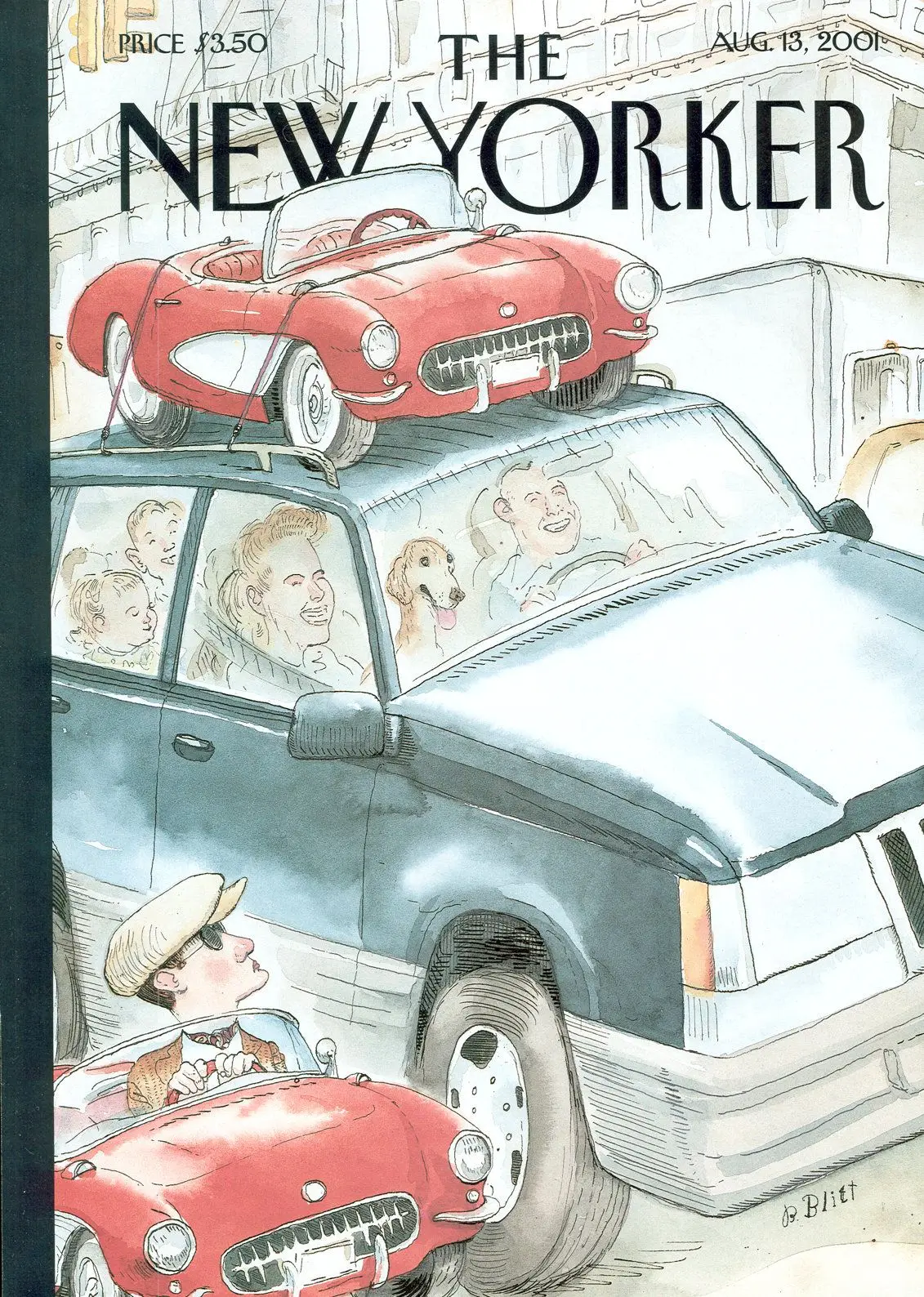 Обложка The New Yorker, 13 августа 2001: Плохие игроки, художник Барри Блитт