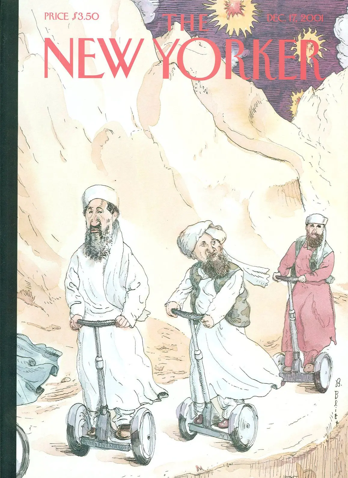 Обложка The New Yorker, 17 декабря 2001: Низкий путь, художник Барри Блитт