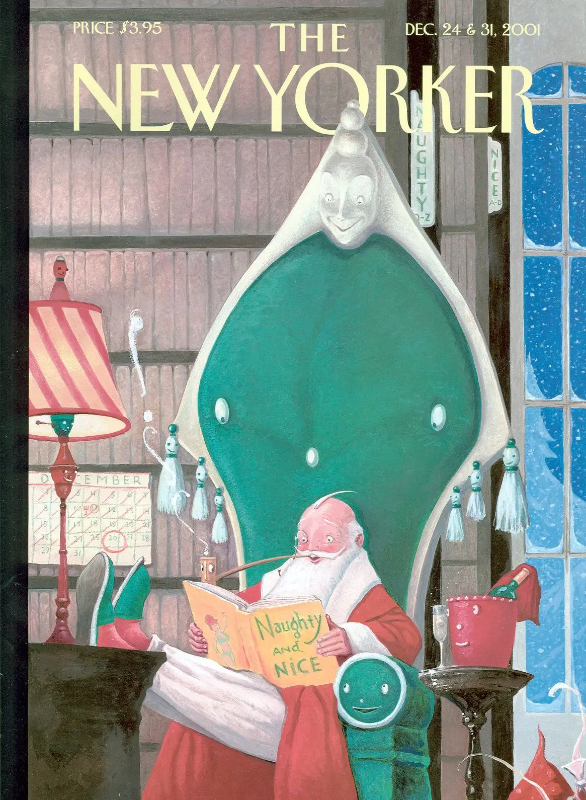 Обложка The New Yorker, 24 декабря 2001: Ночь после Рождества, художник Уильям Джойс