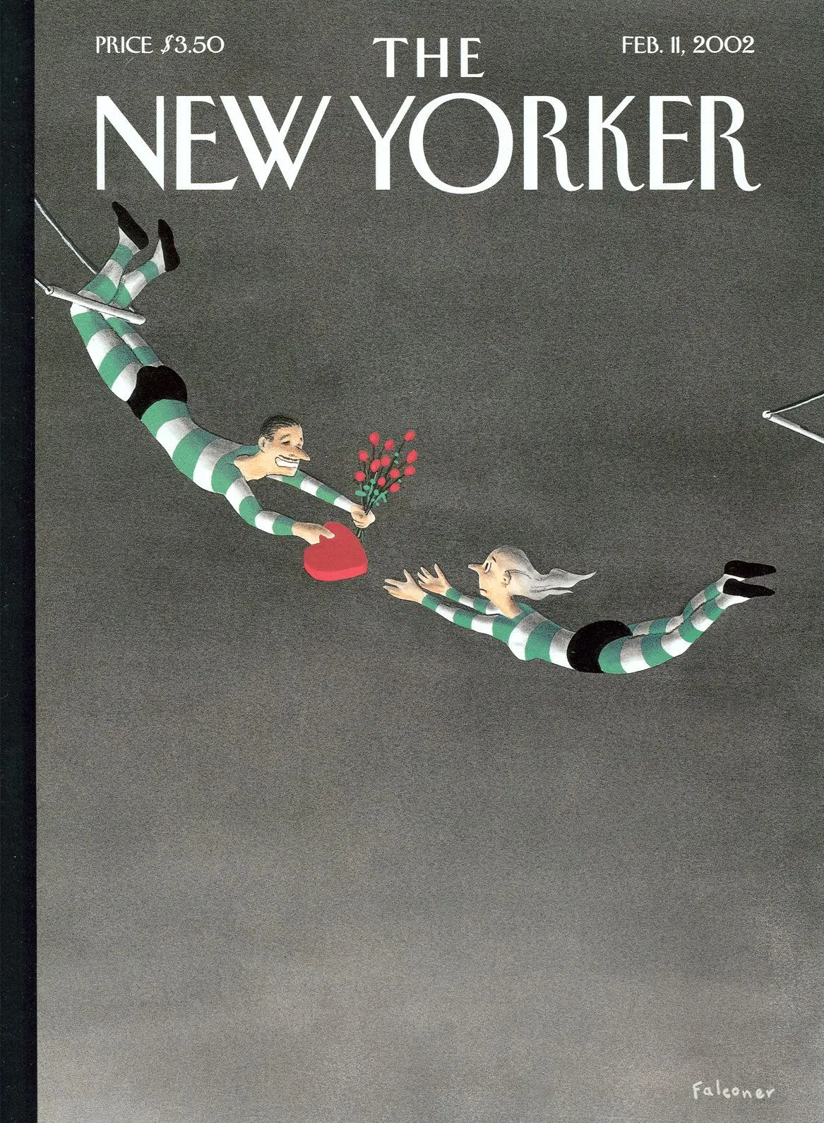 Обложка The New Yorker, 11 февраля 2002: Снова влюбляюсь, художник Иэн Фальконер