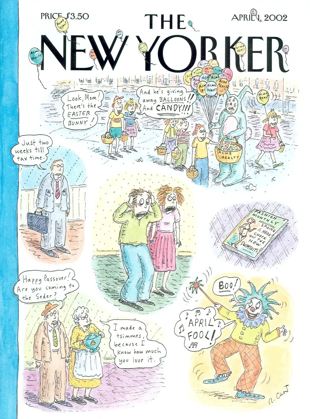 Обложка The New Yorker, 1 апреля 2002: Вот и весна, художник Роз Част