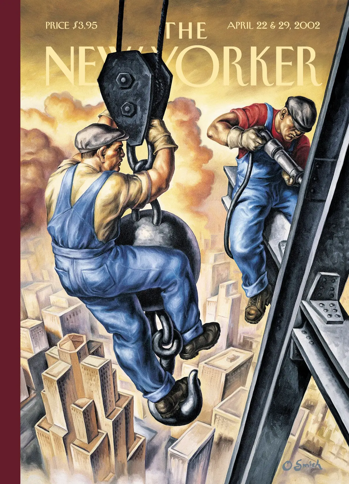 Обложка The New Yorker, 22 апреля 2002: Рабочий день, художник Оуэн Смит