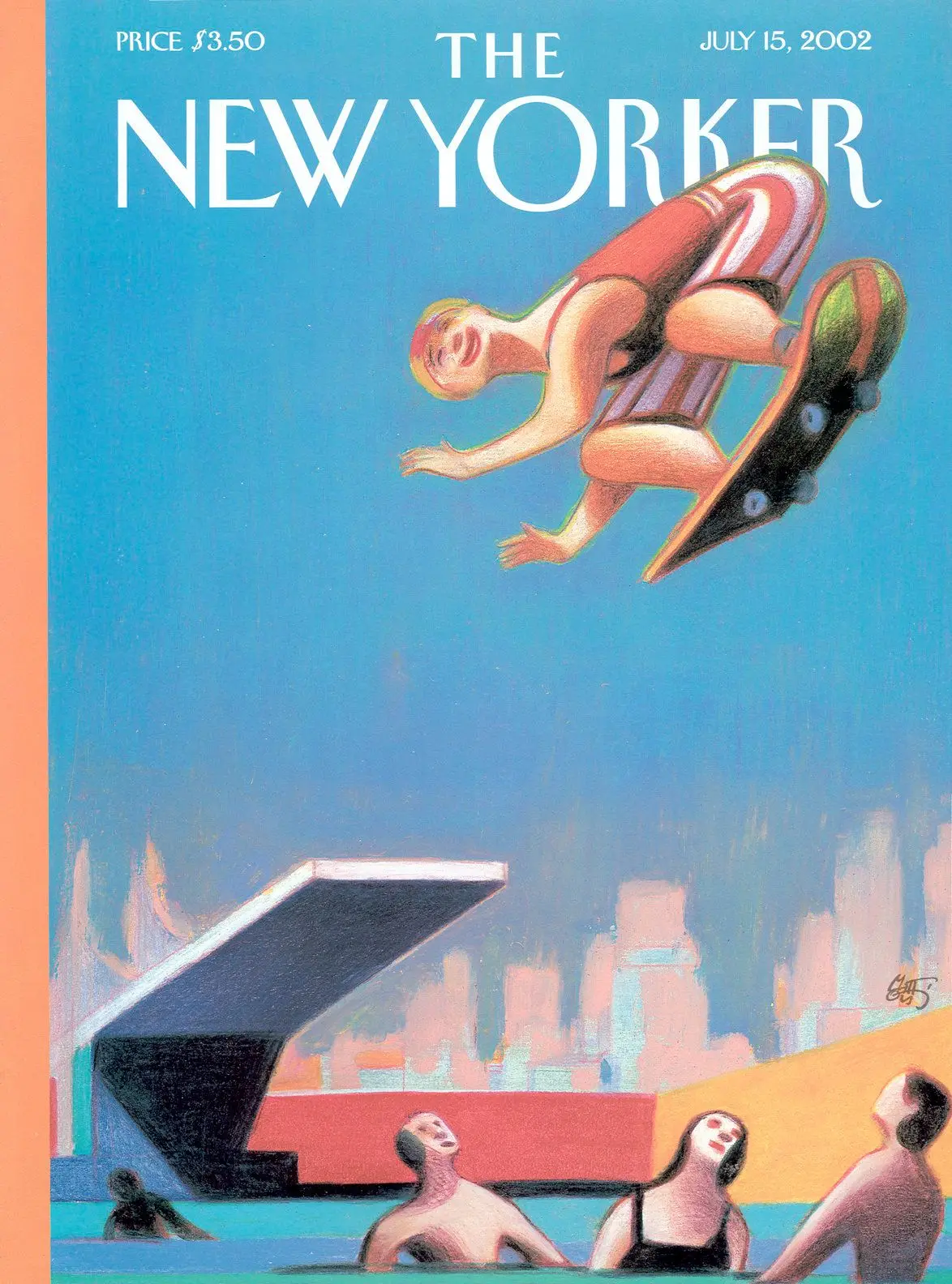 Обложка The New Yorker, 15 июля 2002: Летние радости, художник Лоренцо Маттотти