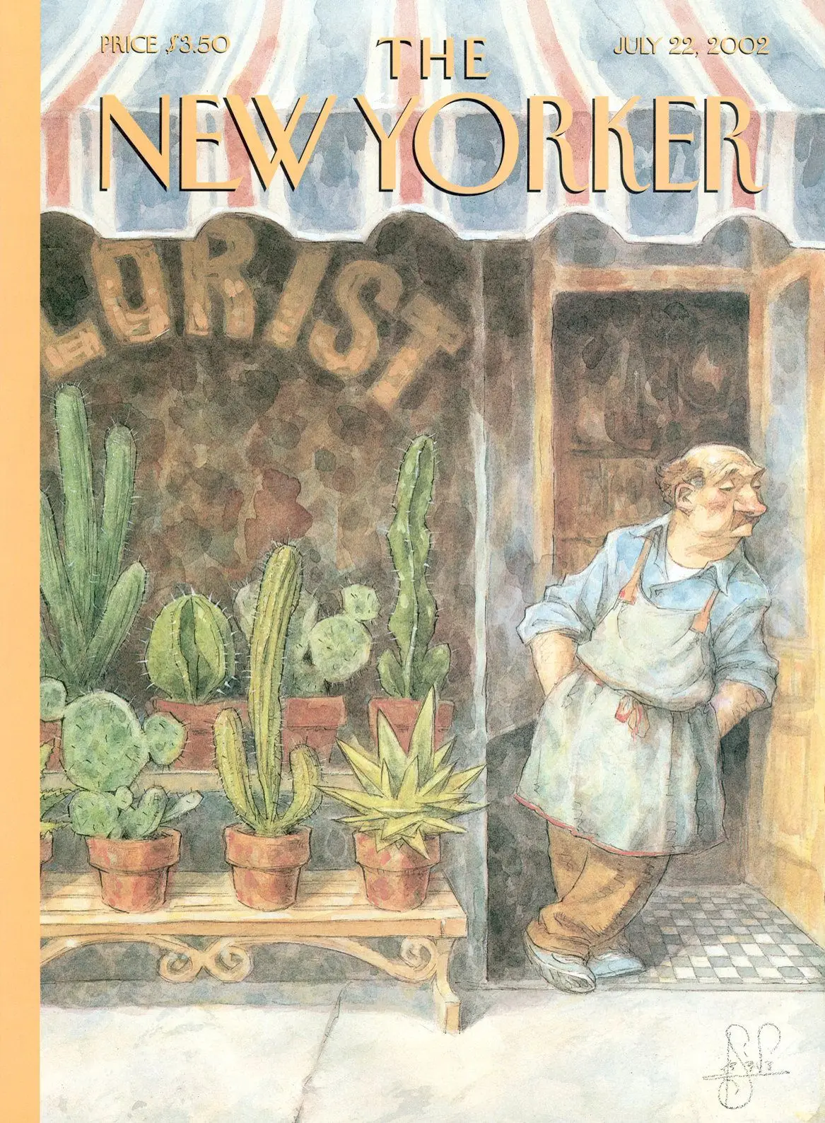 Обложка The New Yorker, 22 июля 2002: Потница, художник Питер де Сев