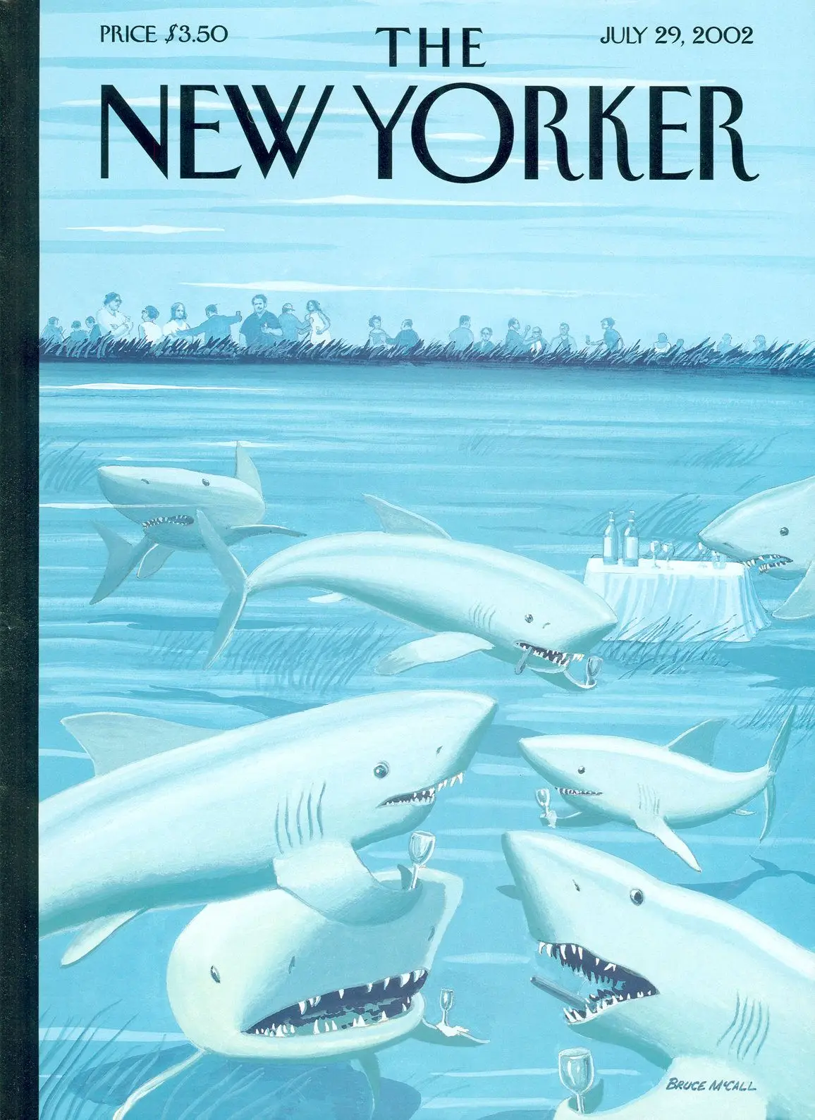 Обложка The New Yorker, 29 июля 2002: Аперитив, художник Брюс Макколл
