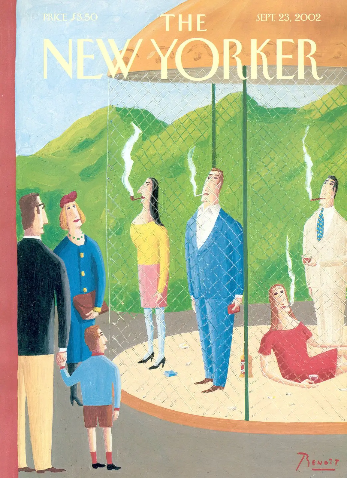 Обложка The New Yorker, 23 сентября 2002: Исчезающий вид, художник Бенуа ван Иннис