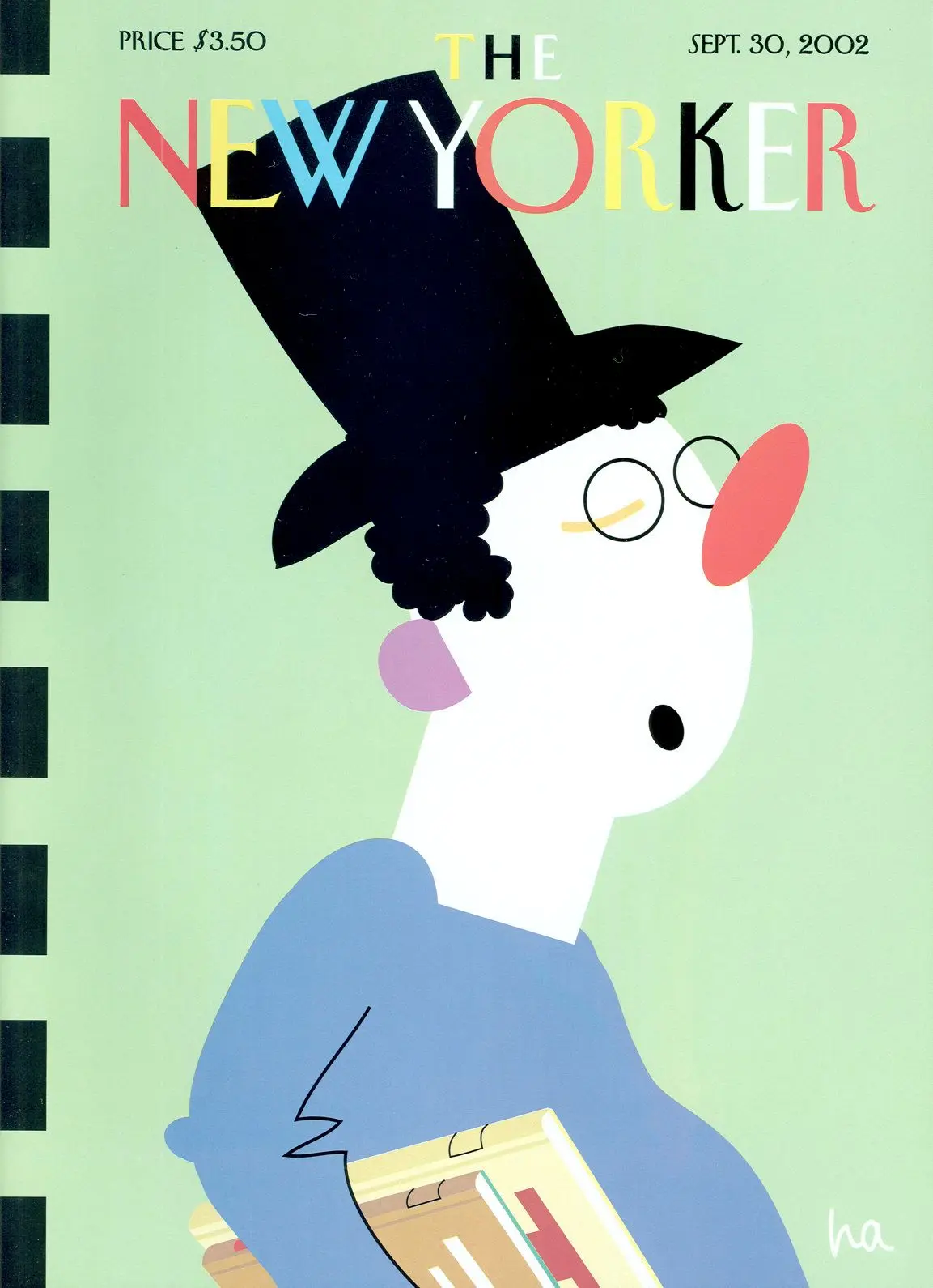 Обложка The New Yorker, 30 сентября 2002: Книжный сноб, художник Боб Зоэлл
