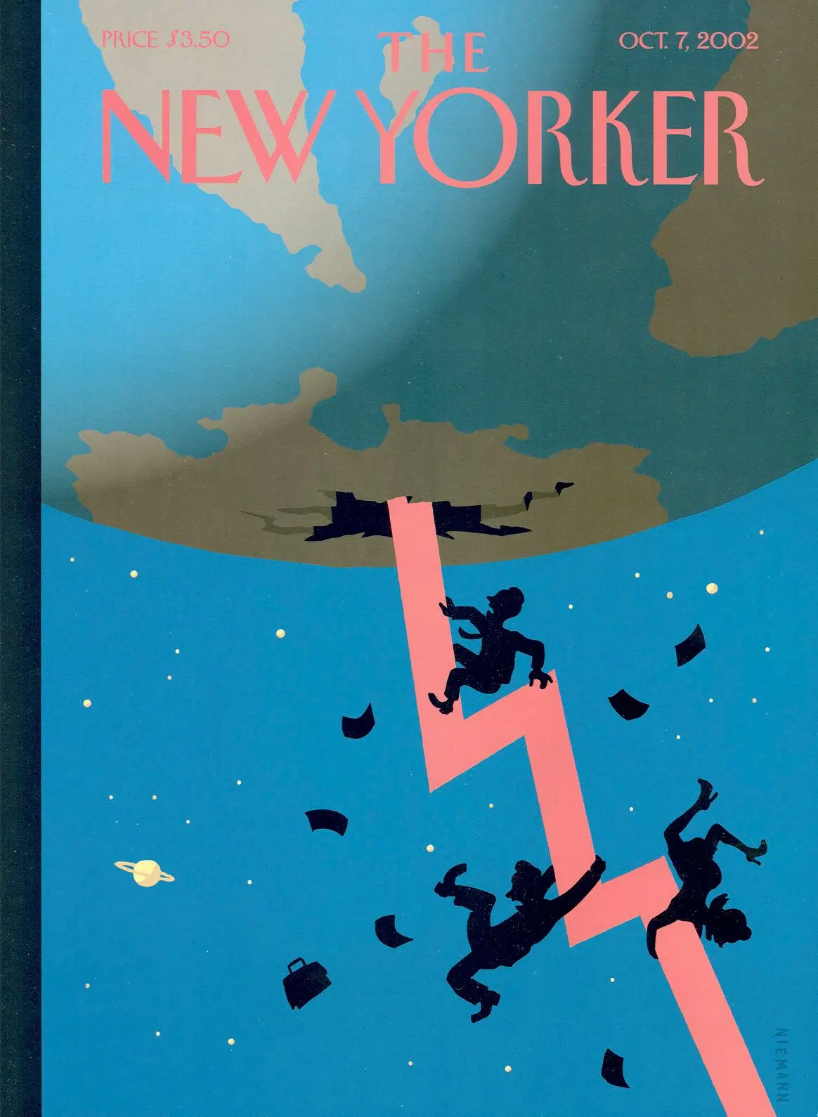 Обложка The New Yorker, 7 октября 2002: На мели, художник Кристоф Ниман