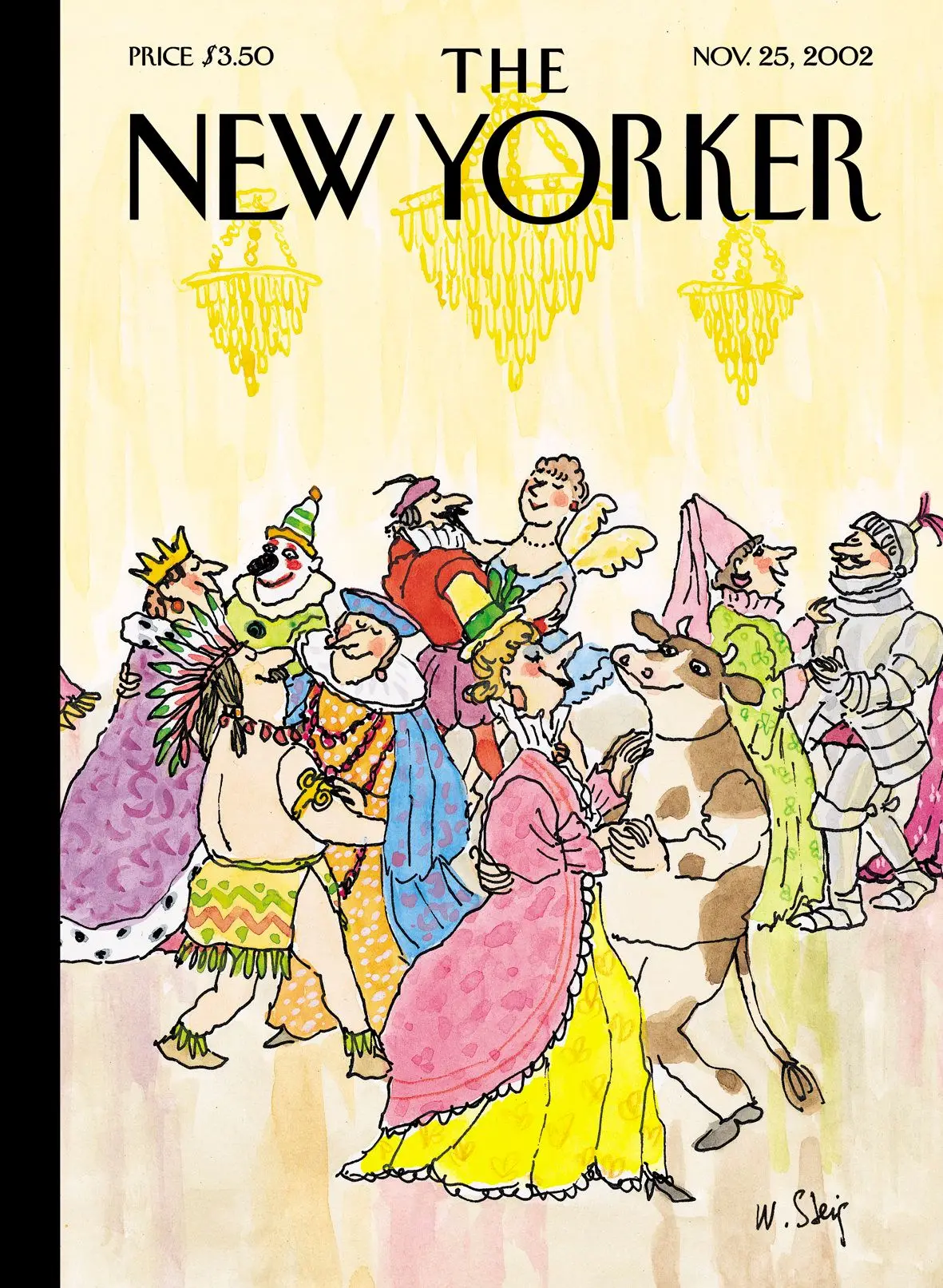 Обложка The New Yorker, 25 ноября 2002: Маскарад, художник Уильям Стейг